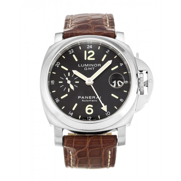 UK Black Baton Steel Swiss UK Panerai Luminor GMT PAM00244-40 MM